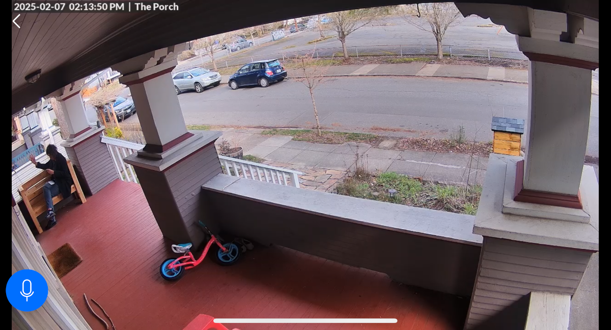Chop Seat in the security camera