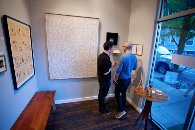 Jason and Anthony at Claire Dannenbaum's show