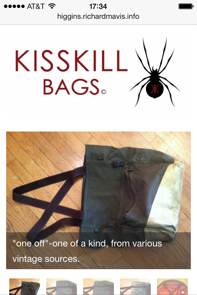 Example page on smaller screens.